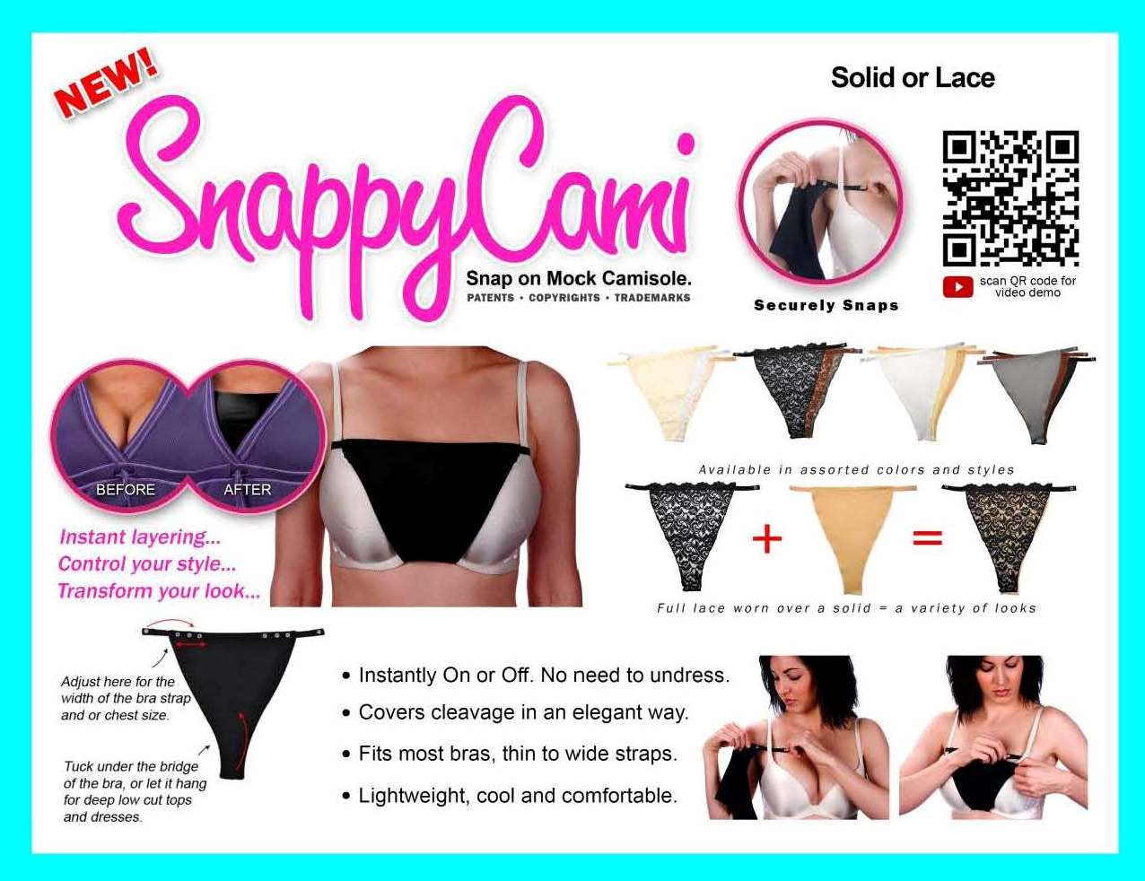 Snappy Cami - Snap on Mock Camisole